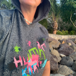 Charcoal Grey Human Kind Short Sleeve Hoodie