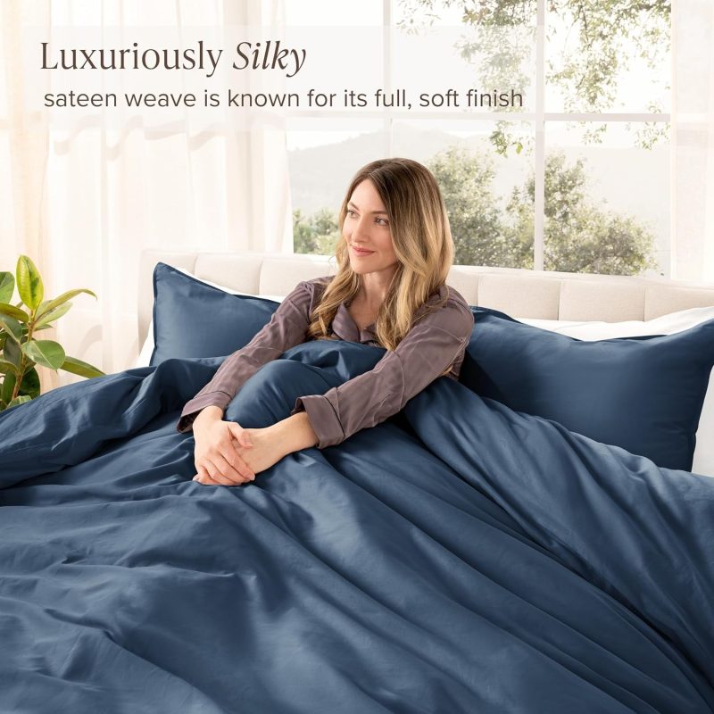 Organic Cotton Sateen Duvet Cover Set 2