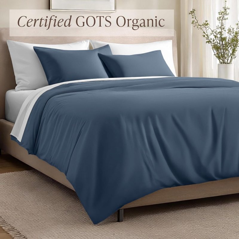 Organic Cotton Sateen Duvet Cover Set 3