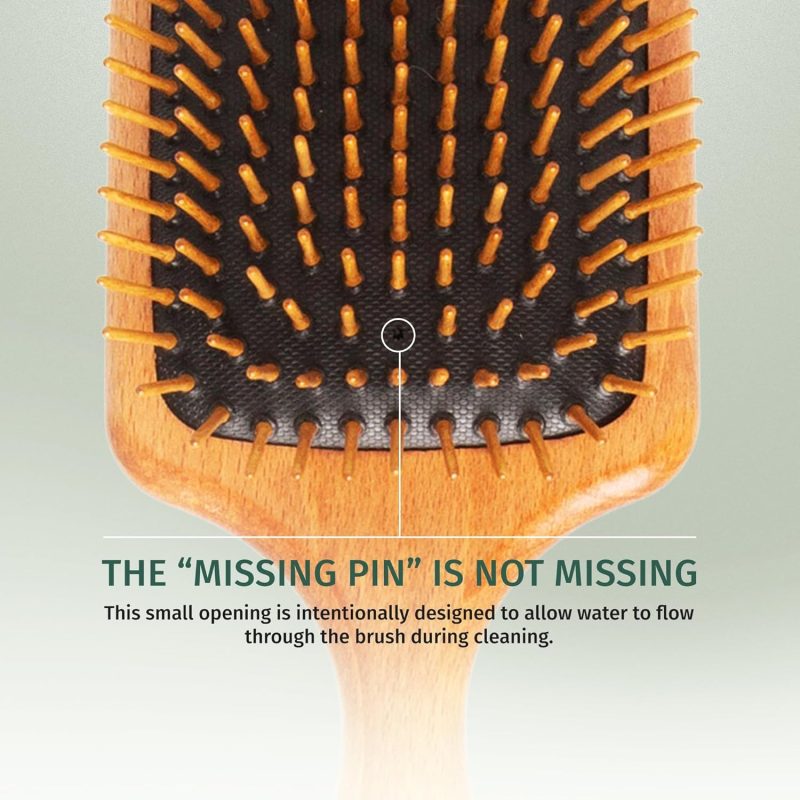 SUSTAINABLE Wooden Paddle Brush 4 - Copy