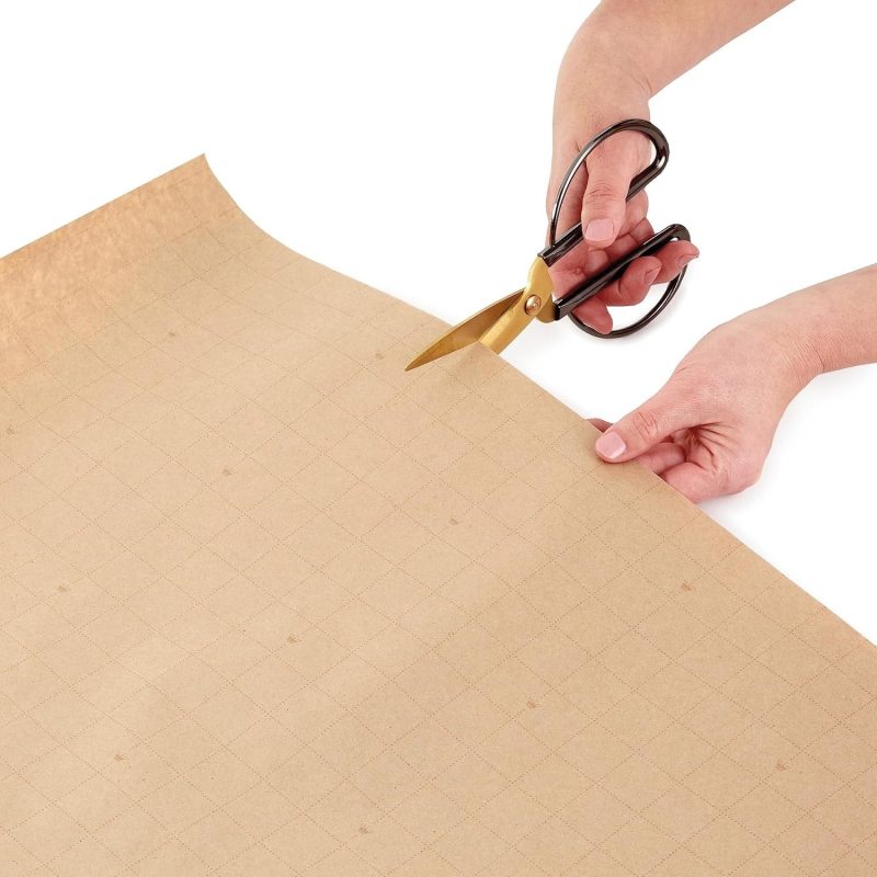 Hallmark Recyclable Kraft Wrapping Paper with Cut Lines_01