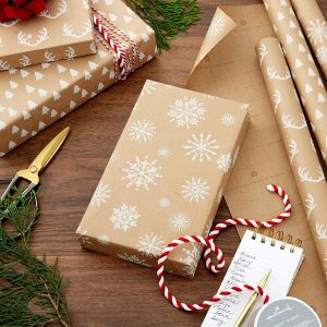 Hallmark Recyclable Kraft Wrapping Paper with Cut Lines_02