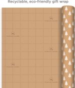 Hallmark Recyclable Kraft Wrapping Paper with Cut Lines_06