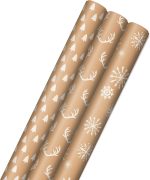 Hallmark Recyclable Kraft Wrapping Paper with Cut Lines_07