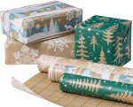 RUSPEPA Kraft Wrapping Paper Rolls 1