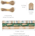 RUSPEPA Kraft Wrapping Paper Rolls 5