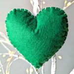 Rainbow Heart Felt Ornaments 1