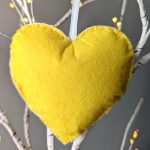 Rainbow Heart Felt Ornaments 3