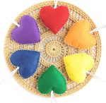 Rainbow Heart Felt Ornaments 7