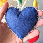 Rainbow Heart Felt Ornaments 8