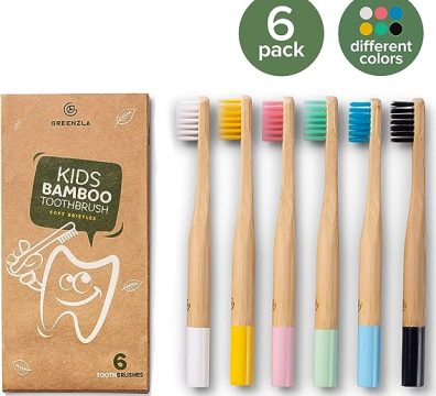 Greenzla Kids Bamboo Toothbrushes