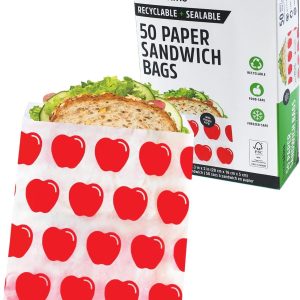 Lunchskins Recyclable & Sealable Food Storage Sandwich Bags