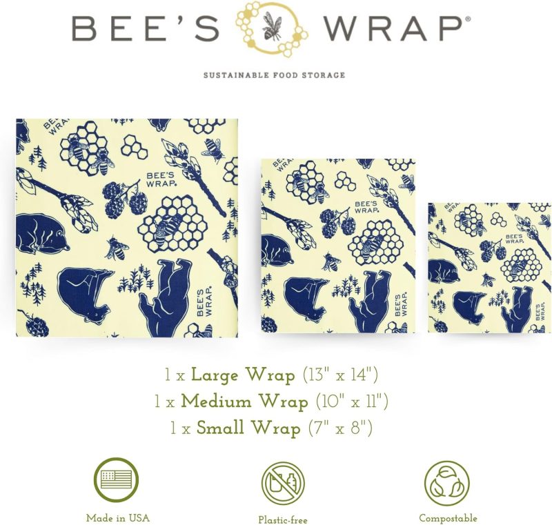 Bee's Wrap Reusable Beeswax Food Wraps