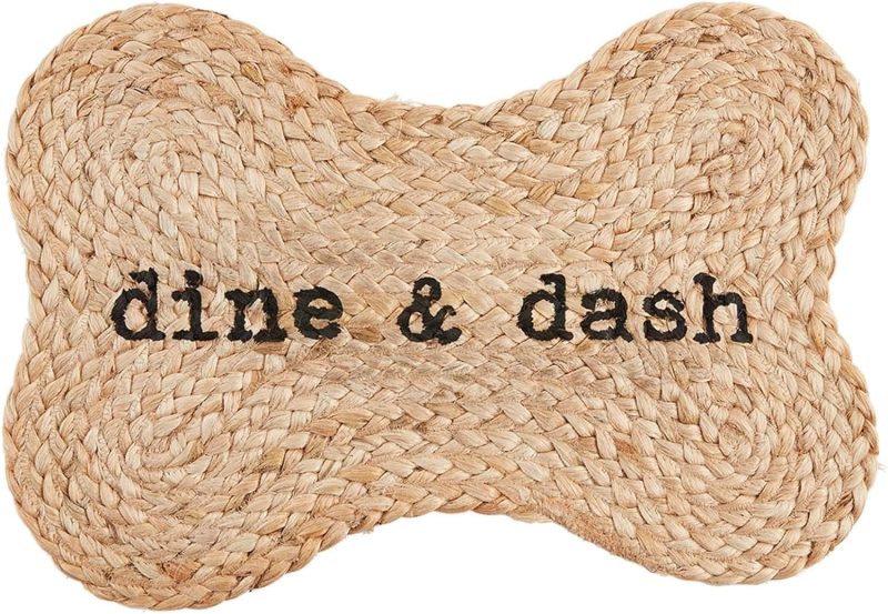 Jute Dog Bowl Mat-1