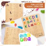 Asweets Montessori Wooden Alphabet Tracing Board5