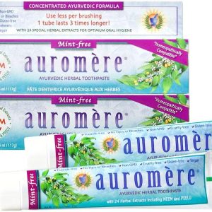 Auromere Ayurvedic Herbal Toothpaste, Mint Free