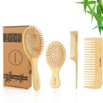 Bamboo Hair Brush Set