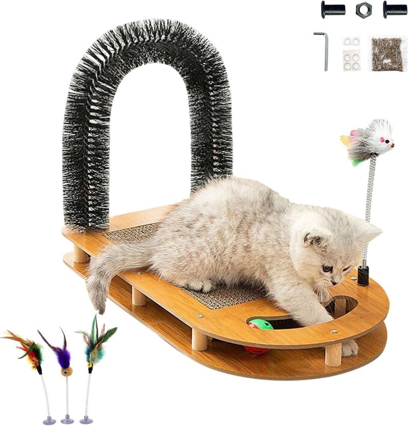 Cat Scratching Board With Cat Arch Self Groomer