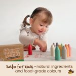 Honeysticks 100% Pure Beeswax Crayons1