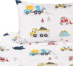 J pinno Dinosaur CW_ DC Vehicle_ Cute Cozy Fun _Twin Sheet Set_01