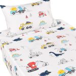 J pinno Dinosaur CW_ DC Vehicle_ Cute Cozy Fun _Twin Sheet Set_03