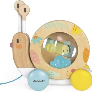 Janod Pure Pull Along Snail_01