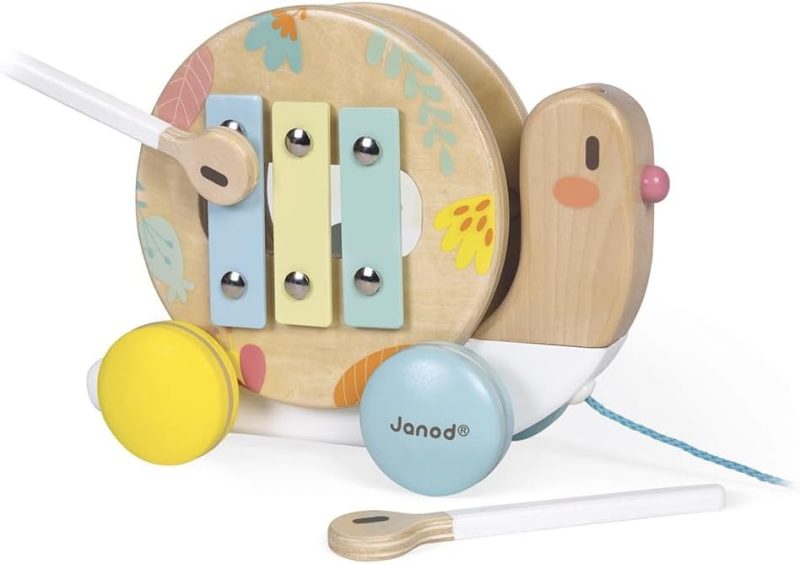Janod Pure Pull Along Snail_06