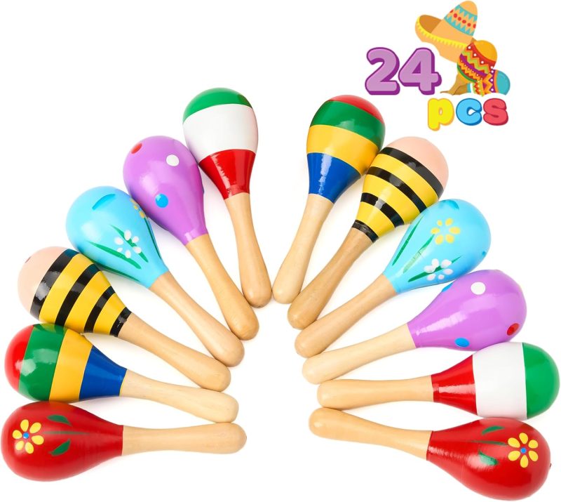 Mini Wooden Maracas For Kids