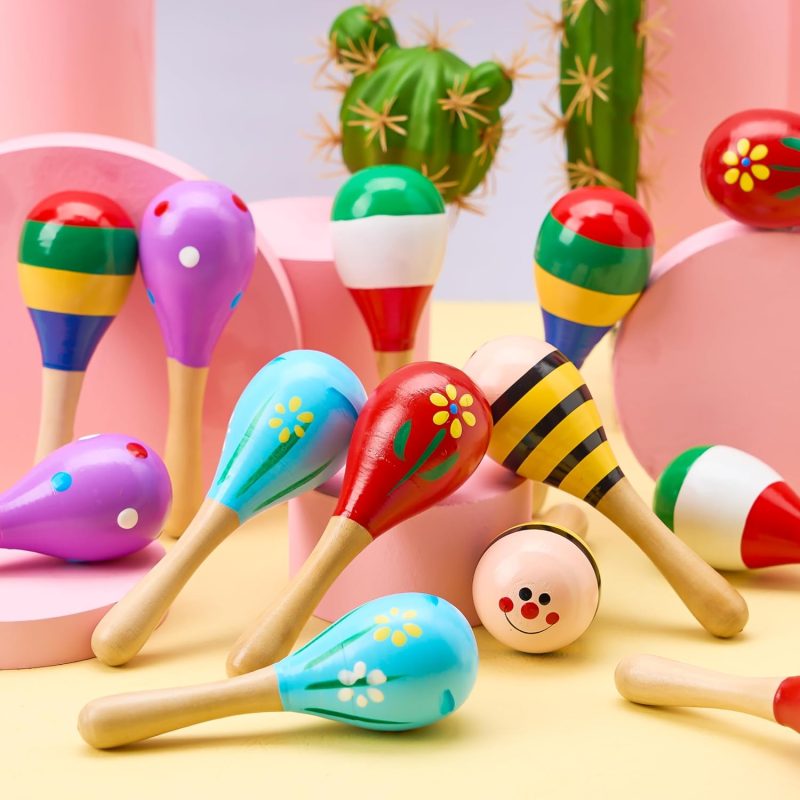 Mini Wooden Maracas For Kids6