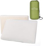 Natural Latex Foam Pillow With Washable Organic Cotton Cover