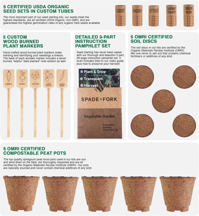 Organic Vegetable Garden Starter Kit 6