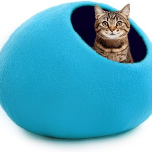 Premium Wool Cat Cave Bed