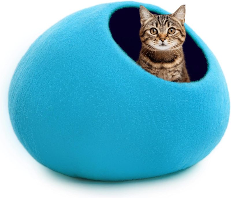 Premium Wool Cat Cave Bed