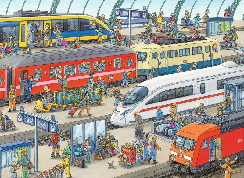 Ravensburger Railway Station Jigsaw Puzzle1