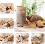 Reusable Burlap Gift Bags with Drawstring 4