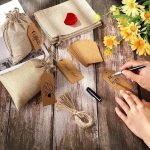 Reusable Burlap Gift Bags with Drawstring 7
