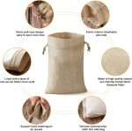 Reusable Burlap Gift Bags With Drawstring1