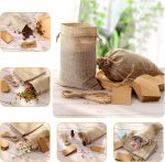 Reusable Burlap Gift Bags With Drawstring3