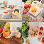 Reusable Cotton Mesh Produce shopping Bags 3