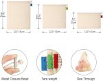Reusable Cotton Mesh Produce shopping Bags 8