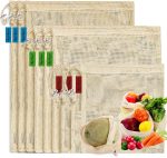 Reusable Cotton Mesh Produce shopping Bags 9