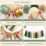 Sage Green Happy Birthday Party Decorations 7