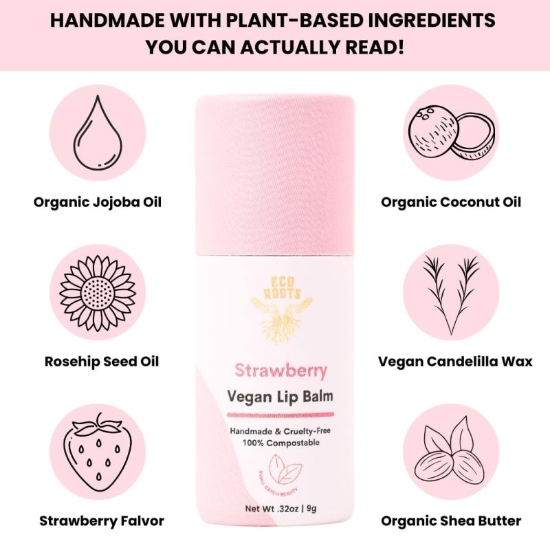 Strawberry Scented Lip Balm 6