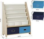 Wooden Kids Book Rack Storage Bookshelf 2