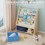 Wooden Kids Book Rack Storage Bookshelf 3