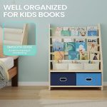 Wooden Kids Book Rack Storage Bookshelf 7