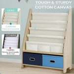 Wooden Kids Book Rack Storage Bookshelf 8