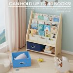 Wooden Kids Book Rack Storage Bookshelf2