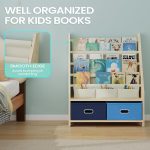 Wooden Kids Book Rack Storage Bookshelf6