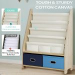 Wooden Kids Book Rack Storage Bookshelf7